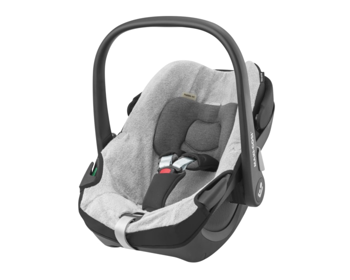 Maxi-Cosi Maxi Cosi Pebble Car Seat and Accessories Newborn Pads Rain Cover Black & Cream 