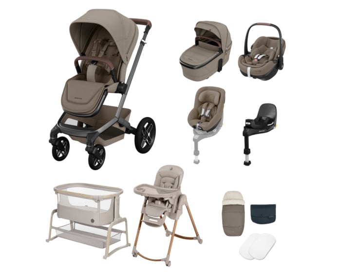 MCBS805280518053112215233041_2024_maxicosi_Complete_starter_kit_Fame_TwillicTruffle_FR_Black_Wheels_beige